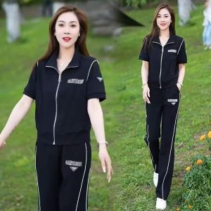 HUAXUNRAN | Fashion Loose Youthful Summer Short Sleeve Cardigan Set