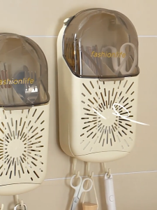 Wall Mounted Cutlery Storage Box Chopsticks Cage Spoon Fork Kitchen Utensils Rack Holder Penyimpan Kutleri  餐具收纳盒