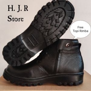 sepatu safety kulit sapi asli