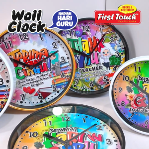 HADIAH HARI GURU Jam Dinding Hadiah Guru Wall Clock Gift Teachers Day Happy Birthday Jam Murah Jam Dinding Hari Guru