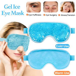 Gel Eye Mask Reusable Beads for Hot & Cold Therapy Soothing Relaxing Beauty Gel Eye Mask Sleeping Ice Goggles Sleeping Mask