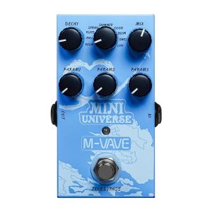 M-Vave Mini Universe Digital Reverb Pedal 9 Reverb Effects Room/Shimmer/Lofi/Spring Reverb Effect Pedals Guitar Pedal