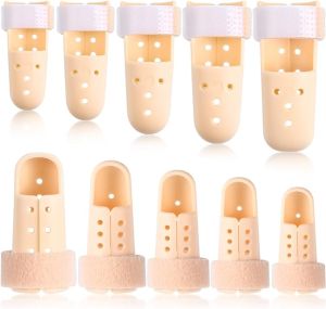 INEOO 1Pcs Mallet Finger Splint Finger Support Brace Stabilizer Straightener Plastic Fingertip Protectors Arthritis Knuckle Immobilization
