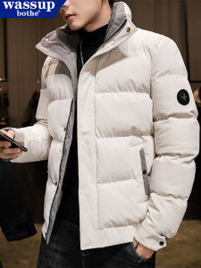 Wassup Winter New Style Thickened Cotton Jacket Windproof Water Repellent Stand Collar Casual Fashionable Urban Mens Coat