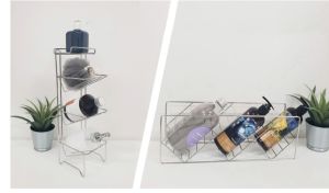 (214)Giá đỡ đa năng inox cao cấp đặt tại nhà bếp phòng tắm ban công