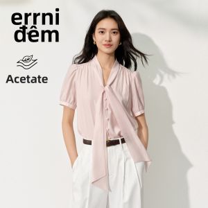 Eifini | Áo Blouse Cao Cấp Pháp Dây Nơ Mới Hè