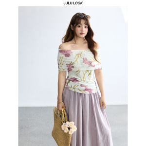JULULOOK | Bộ Quần Áo In Hình Áo Dễ Thương Dây Kéo Size Lớn