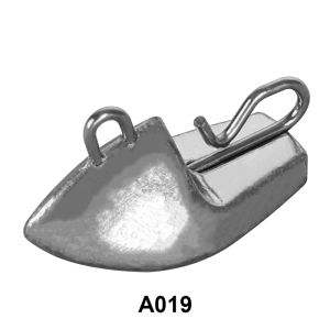 TEASER 5pcs  A019  7g10g14g20g Ship Shaped Water Droplets Weights Fishing Oval Sinker Quick Sinking Connect Fishing Accessories