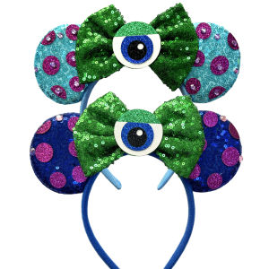 Potdemiel | Sullivan Mickey Tai Dây Đeo Đầu Dành Cho Nữ Chuột Minnie Monster Inc Nhân Vật Hoạt Hình Cosplay Băng Đô Quấn Tóc Trẻ Em Đảng Phụ Kiện