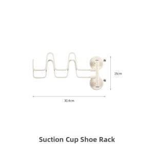 FaSoLa | Wall-mounted Bathroom Shoe Rack Suction Cups No Drilling