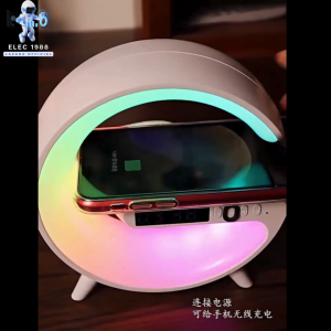 ELEC⚡พร้อมส่ง💯 3 in 1ลำโพงบลูทูธ นาฬิกาปลุก ชาร์จไร้สาย สร้างบรรยากาศข้างเตียง ไฟ LED 256แบบ วางชาร์จโทรศัพท์ได้ ลำโพง
