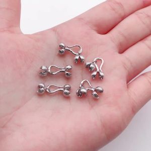 Mix 3/5 Đôi 18K Đồng Mạ Vàng Hoa Tiêu Móc Cài Dày Màu Trắng Bạc DIY Trang Sức Làm Phụ Kiện