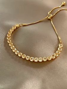 Gelang Tangan Titanium Wanita Permata Lirik Terbaru Gelang Tangan Titanium Anti Karat Tidak Luntur