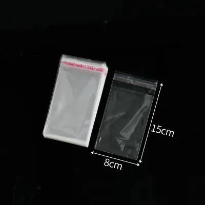 Transparent Plastic Self Adhesive Storage Bags One Time Seal Bags Packaging Bags for DIY Fashion Jewelry Accessories
