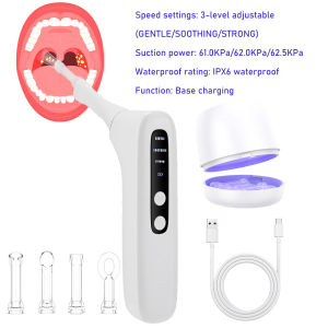 Hailicare | Smart Tonsil Stone Remover Set Electric 3 Level Vacuum Suction LED Light Tonsil Cleaner Oral Fresh Care Stone Instant Extractor