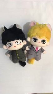 Bandai | Anime Mob Psycho 100 Plush Toy Kageyama Shigeo Reigen Arataka Keychain Small Dimple Bag Pendant Stuffed Plushies Gift 10CM