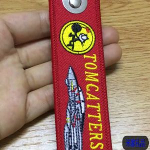 Remove Before Flight F-14 Tomcat VF-31 Tomcatters Keychain Backpack Embroidery Lanyard