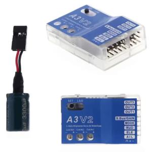 mitoot | Bộ Ổn Định Máy Bay 3 Trục Gyro A3 V2 Độ Chính Xác Cao RC Máy Bay Trực Thăng Cánh Cố Định Bộ Điều Khiển Chuyến Bay Điều Khiển Cân Bằng 43x27mm