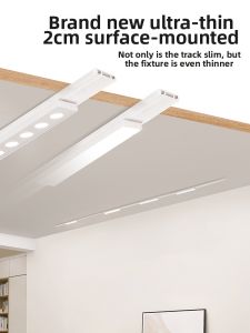 DENGFU | Ultra-thin Magnetic Ceiling Track Light Intelligent Lighting for Living Room Bedroom