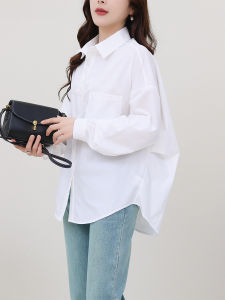 Luxury French Style White Loose Casual Shirt