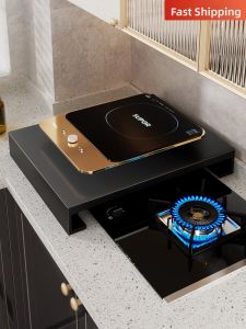 Shielding Cover and Storage Rack for Stoves