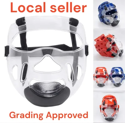 Taekwondo head guard face shield visor/taekwondo helmet head protector gears/tkd gears set
