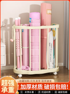 Modern Simple Stainless Steel Fitness Equipment Storage Rack Home Use Yoga Mat Basketball Sports Goods Organizer Holder