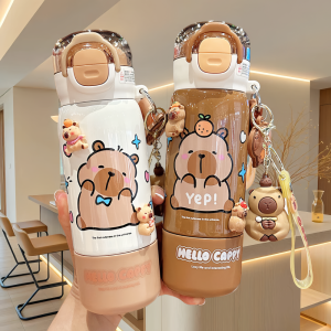 ถ้วยดื่มน้ำอุ่นเย็นแบบเดี่ยวสำหรับเด็ก ถ้วยดื่มน้ำแบบดูดจากปากสำหรับเด็กชายและเด็กหญิง ถ้วยน้ำสำหรับเด็กที่โรงเรียน