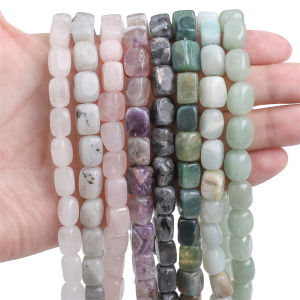 Hình Dạng Không Thường Xuyên hạt đá tự nhiên Đá Mắt Hổ Agate Thạch Anh Aventurine Howlite Đá hạt đá phân cách rời Cho Vòng Cổ Vòng tay Tự Làm làm đồ trang sức 15 "38Cm Khoảng 33Pcs
