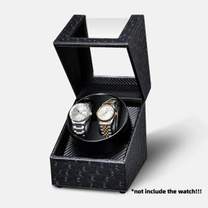 Luxury 2 Slots Watch Winder for Automatic Watches Box 2 Watches Rotating Storage Display Automatic Winding Universal