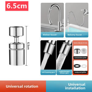 Stainless Steel Universal 1080° Rotation Faucet Sprayer Head For Kitchen Washbasin Extension Faucet Bubbler Tap Splash Nozzle