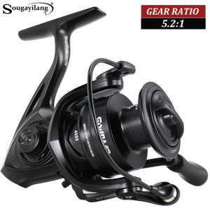 Sougayilang Professional Fishing Reel 5.2:1 Gear Ratio Aluminum Spool Spinning Reel 10KG Drag Freshwater Saltwater Fishing Gear