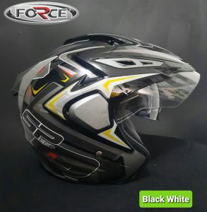Helm half face SNI sporty elegan double visor speed r#full knock down