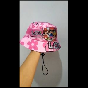 Topi Bucket Tali Anak Perempuan sublime terbaru