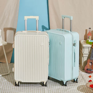 New 14"20"22"24"26"28 Inch Ladys 2 Pieces ABS+PC Large Makeup Travel Suitcase Set With Silent Wheels Password Lock Trolley Roller Luggage Cosmetic Bag Free Shipping