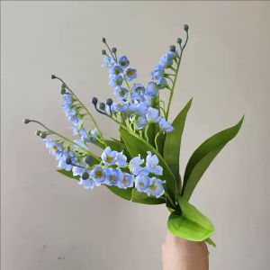 YESPERY 6Pcs Lily of The Valley Artificial Flowers Silk Fake Flower for Bridal Wedding Bouquet Home Party Decoration