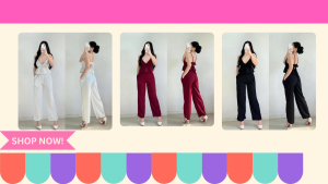 Women’s Terno Pants Coords Set – Casual & Formal Outfit | Elegant Wide Leg Pants + Sleeveless Top | OOTD Fashion Trendy Clothes for Women