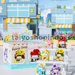 TAIYO Building Block Flower Shop Store Toko Bunga Bricks Blok Bouquet Buket Puzzle Dekorasi Mainan