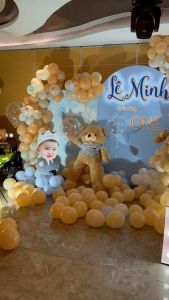 TẶNG BƠM BĂNG KEO SỐ TUỔI - Set Bóng Trang Trí Sinh Nhật Tông Bạc Hàn Quốc Cho Người Lớn Bé Trai Gái Tiệc Thôi Nôi- MBB DECOR