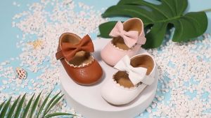 SF Sepatu Bayi TERLARIS Mary Jane Umur 0-12 Bulan - Sepatu Bayi Flats Baby Shoes Prewallker - Sepatu Bayi Lucu - Sepatu Bayi Ikatan Pita Lucu