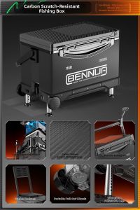 BENNUO | Seatable Fishing Tackle Box Multipurpose 2-in-1