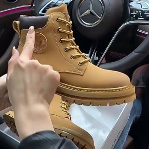 【In stock】Korean High Cut Martin Boots Womens Fashion Waterproof Casual Ankle Boots Sports Shoes