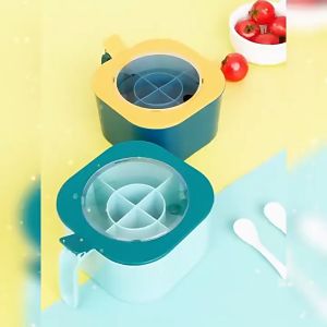 Kitchen multifunctional seasoning box set one box four compartments with spoon integrated seasoning box moisture-proof independent packaging