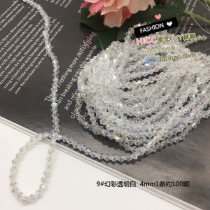 4mm Diamond Glass Crystal Beads Handmade DIY Beading Material Set Antiquity Hair Clasp Earrings Necklace Bead Accessories