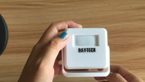 Daytech Motion Sensor Doorbell Wireless Alarm Hello Welcome Door Bell Entrance Infrared Sensor For Home Store Cafe Shop