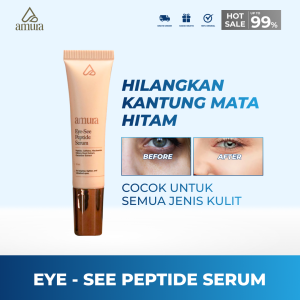 Amura Eye-See Eye Serum Penghilang Mata Panda Peptide Kafein Niacinamide Mengencangkan Mencerahkan Sejuk 10ml