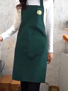 1pc pvc material waterproof and oil proof apron kitchen catering canvas work clothes cooking barbecue work bib