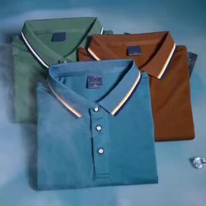 2026 Summer Best-selling Brand New Cartoon Golf Pattern Polo Shirt Fashionable Men Comfortable Short Top