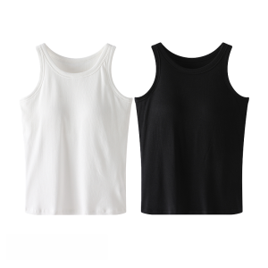 MiiOW | เสื้อกั๊กสายเดี่ยวแบบมีโครงเสริมหน้าอกสำหรับผู้หญิง ทรงเข้ารูป สีขาว ชุดชั้นในแบบสวมใส่ด้านใน เสื้อคลุมกันหนาวแบบบาง