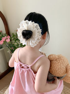 French Style Double Layer Lace Hair Ties for Girls Children Accessories Hair Bands Headwear Little Girls Hair Accessories